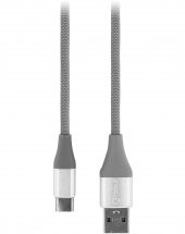 Ktools Spring 2.4A 1M Örgü Kablo Type C Füme Data ve Şarj Kablosu - 1