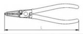 İzeltaş İç Segman Pensi Düz 180mm - 3