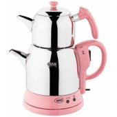 Özkent K-661 Semaver Pembe Çaycı Elektrikli Çay Makinesi Kettle Ç - 1
