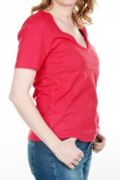 ONLY KADIN GENİŞ V YAKA TSHİRT 15180561 - 9