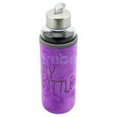 My Bottle Peluş Kılıflı Cam Matara Mor - 3
