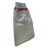 Micro Peel İpek Sırt ve Vücut Kesesi Lastikli Beyaz 15X25 - 3