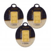 3 Adet 1 gr 24 Ayar Gram Altın - 1