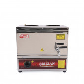 MİZAN 25 Model Çift Demlikli Çay Kazanı Pleytsiz Elektrikli 20 Lt. Çay Ocağı Mc216 - 1