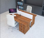 VENA Nil Workstation İkili Çalışma Masa 160cm x 140cm x 115h - 4