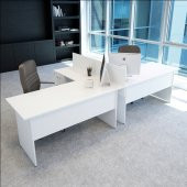 VENA Nil L Workstation İkili Çalışma Masa Tek Panel thumbnail 2