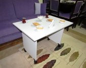 VENA TEKERLEKLİ SEHPA 090 BEYAZ - 4