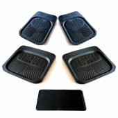 3D HAVUZLU PVC OTO PASPAS 5 PARÇA ŞAFT ÜSTÜ SİYAH ÜCRETSİZ KARGO! - 1