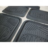 3D HAVUZLU PVC OTO PASPAS 5 PARÇA ŞAFT ÜSTÜ SİYAH ÜCRETSİZ KARGO! - 2