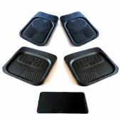 3D HAVUZLU PVC OTO PASPAS 5 PARÇA ŞAFT ÜSTÜ SİYAH ÜCRETSİZ KARGO! - 4