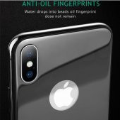 iPhone X Arka Kılıf 5D Renkli Temperli Kırılmaz Cam Koruyucu - 2