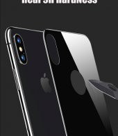 iPhone X Arka Kılıf 5D Renkli Temperli Kırılmaz Cam Koruyucu - 3