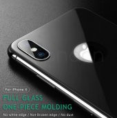 iPhone X Arka Kılıf 5D Renkli Temperli Kırılmaz Cam Koruyucu - 9