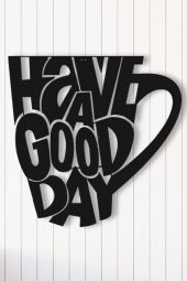 Angemiel Home İyi Bir Gün İçin Bir Kahve Duvar Tablosu Ev Ve Ofis Tablo - 1