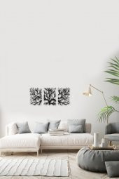 Angemiel Home Ağaç Üçlü Metal Duvar Tablo Ev Ve Ofis - 2