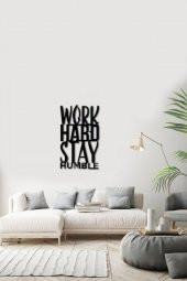 Angemiel Home Work Hard Metal Duvar Tablo - 2