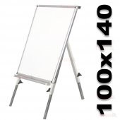 100x140 AKYAZI TELESKOPİK AYAKLI LAMİNAT BEYAZ YAZI TAHTASI - 1