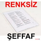 A4 POŞET DOSYA FÖY ŞEFFAF 100 LÜ 1 PAKET (KALIN KALİTELİ) - 2