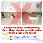 RENKLİ FAYANS DERZ KALEMİ (KALİTELİ) BEYAZ SİYAH KIRMIZI GOLD GRİ - 2