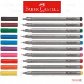 FABER CASTELL / 10 RENK / GRİP FİNEPEN / RENKLİ TÜKENMEZ KALEM - 2