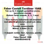 FABER CASTELL FOSFORLU KALEM SARI PEMBE YEŞİL TURUNCU 3+1 - 3