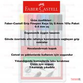 FABER CASTELL / 10 RENK / GRİP FİNEPEN / RENKLİ TÜKENMEZ KALEM - 3
