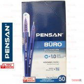 50 ADET Tükenmez Kalem Büro Pensan Buro 2270 1''0 Mm Mavi - 8