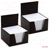 2 ADET Küp BLOKNOT 500 Yaprak 85x85 mm Kare1.hamur Beyaz kağıt - 1
