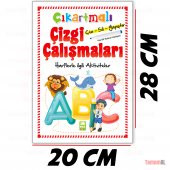 ÇIKARTMALI ÇİZGİ ÇALIŞMALARIM ÇİZ SİL YAPIŞTIR SAYILAR HARFLER - 5