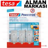 TESA (ALMAN MARKASI) SÖK YAPIŞTIR 3 ADET DİKDÖRTGEN METALİK ASKI - 1