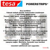 TESA (ALMAN MARKASI) SÖK YAPIŞTIR 3 ADET DİKDÖRTGEN METALİK ASKI - 2