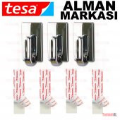 TESA (ALMAN MARKASI) SÖK YAPIŞTIR 3 ADET DİKDÖRTGEN METALİK ASKI - 3