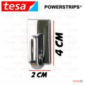 TESA (ALMAN MARKASI) SÖK YAPIŞTIR 3 ADET DİKDÖRTGEN METALİK ASKI - 4