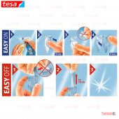 TESA (ALMAN MARKASI) SÖK YAPIŞTIR 3 ADET DİKDÖRTGEN METALİK ASKI - 7