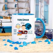 Kişiye Özel Tercüman Mavi Kupa Bardak - tk7624 - 1