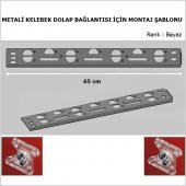 Metali Marka Kelebek Bağlantı İçin Montaj Şablonu Cetvel 65 cm - 1