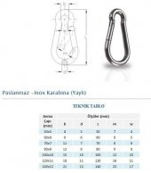 Adelinspor Vidalı Karabina 5*50 MM 25 li Paket - 2