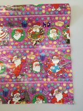 YILBAŞI HEDİYE KAĞIT NOEL BABA PEMBE - 1 ADET - 1