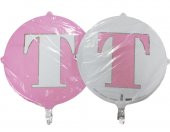 FOLYO BALON HARF T PEMBE-BEYAZ 18 (DÜ 15TL) - 1