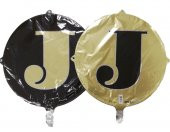 FOLYO BALON HARF J GOLD-SİYAH 18  (DÜ 15TL) - 1
