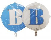 FOLYO BALON HARF B ÇİFT TARAFLI AÇIK MAVİ 18 (DÜ 15TL) - 1