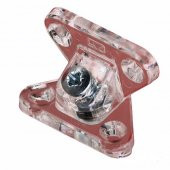 50 Adet Metali Plastik Açılı Kelebek Bağlantı Şeffaf Kırılmaz - 1