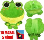 Masalcı Kurbağa Sırt Çantası - Masal Ninni Söyleyen Peluş Çanta - 1