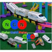 Vardem 113 Parça Hızlı Tren Işıklı Pilli Raylı Tren - 4