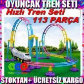 Vardem 113 Parça Hızlı Tren Işıklı Pilli Raylı Tren - 5