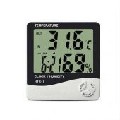 Dijital Termometre Isı ve Nem Ölçer  Masa Saati + 4 Pil Duracell thumbnail 3