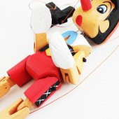 Oyuncak Kukla Pinokyo Ahşap İpli Kukla 26cm Pinokyo Oyuncağı - 3