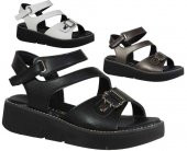 Su Perisi 011 Ortopedi Günlük Siyah VE Beyaz Bayan Sandalet (36-40) - 1