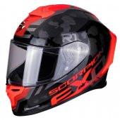 Scorpion EXO R1 Air Ogi Spor Motosiklet Kaskı (Siyah/Kırmızı) - 1