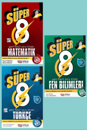 Süper 8. Sınıf Matematik, Türkçe, Fen Bilimleri Set Nitelik Yayınları - 1